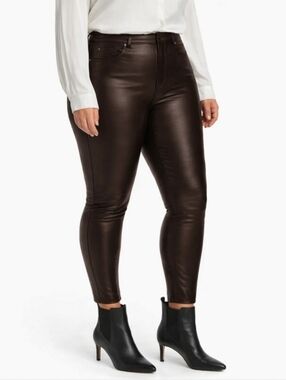 Spanx Faux Leather Pants Dark Brown